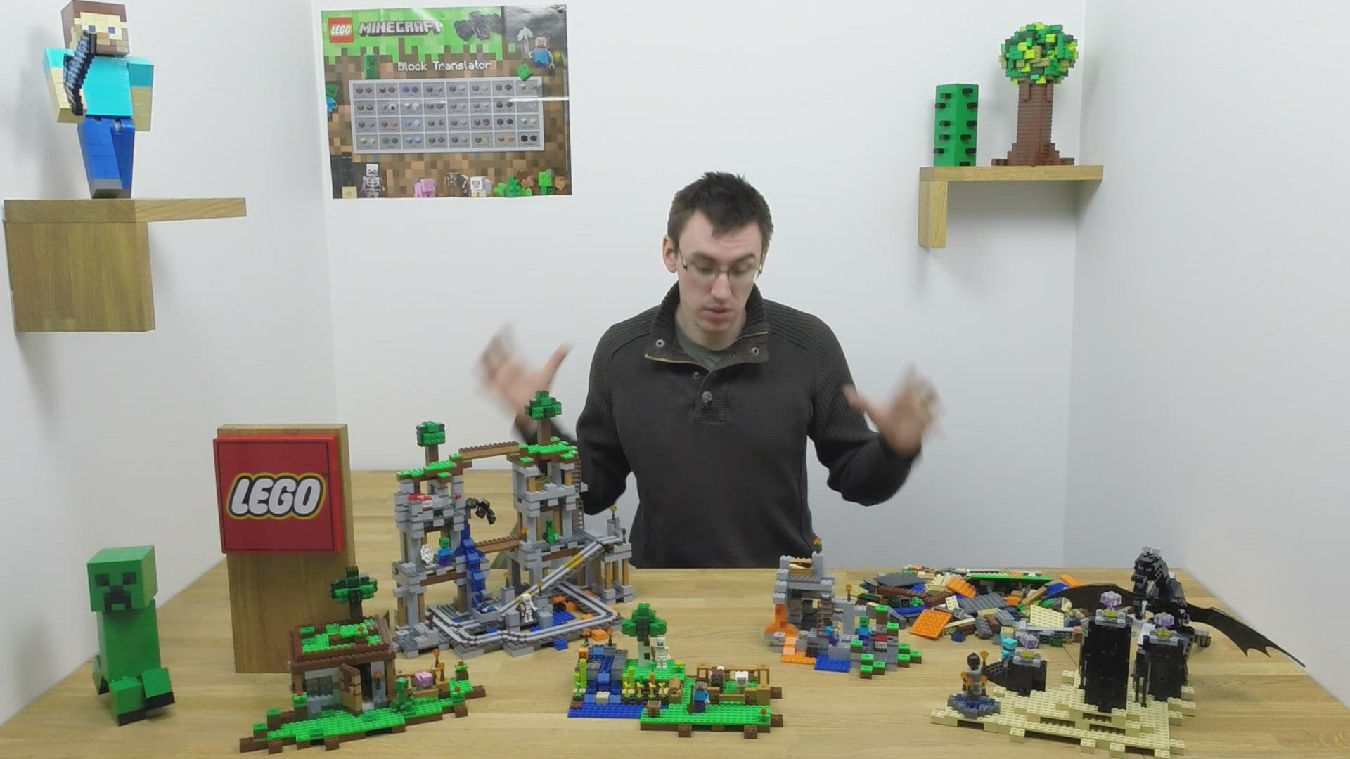 Build all LEGO Minecraft sets together – Building Inspiration - LEGO® Minecraft™ Videos LEGO.com for kids