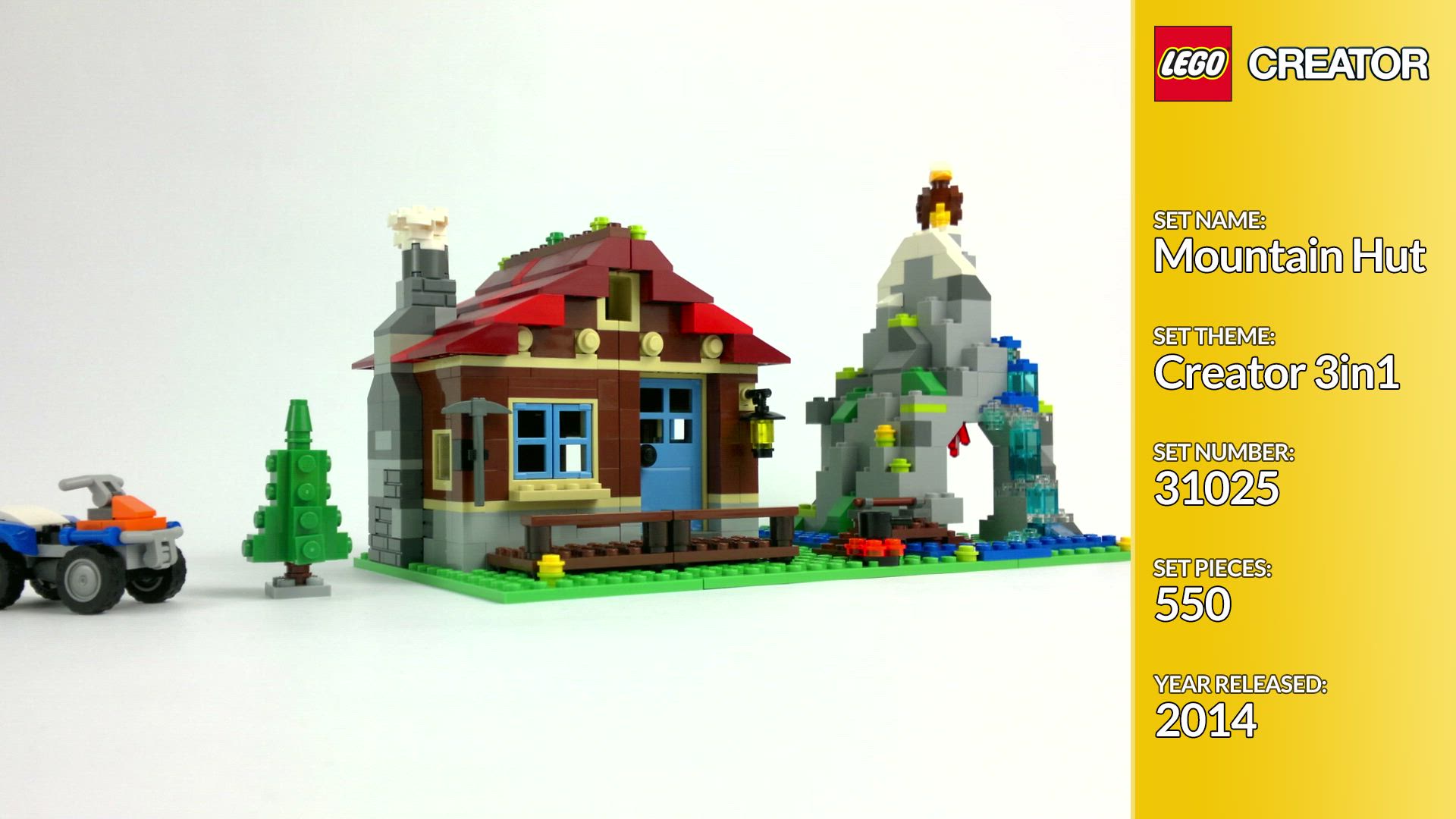 Tung lastbil Reproducere Fælles valg Mountain Hut Goes Castle - LEGO® Creator Videos - LEGO.com for kids
