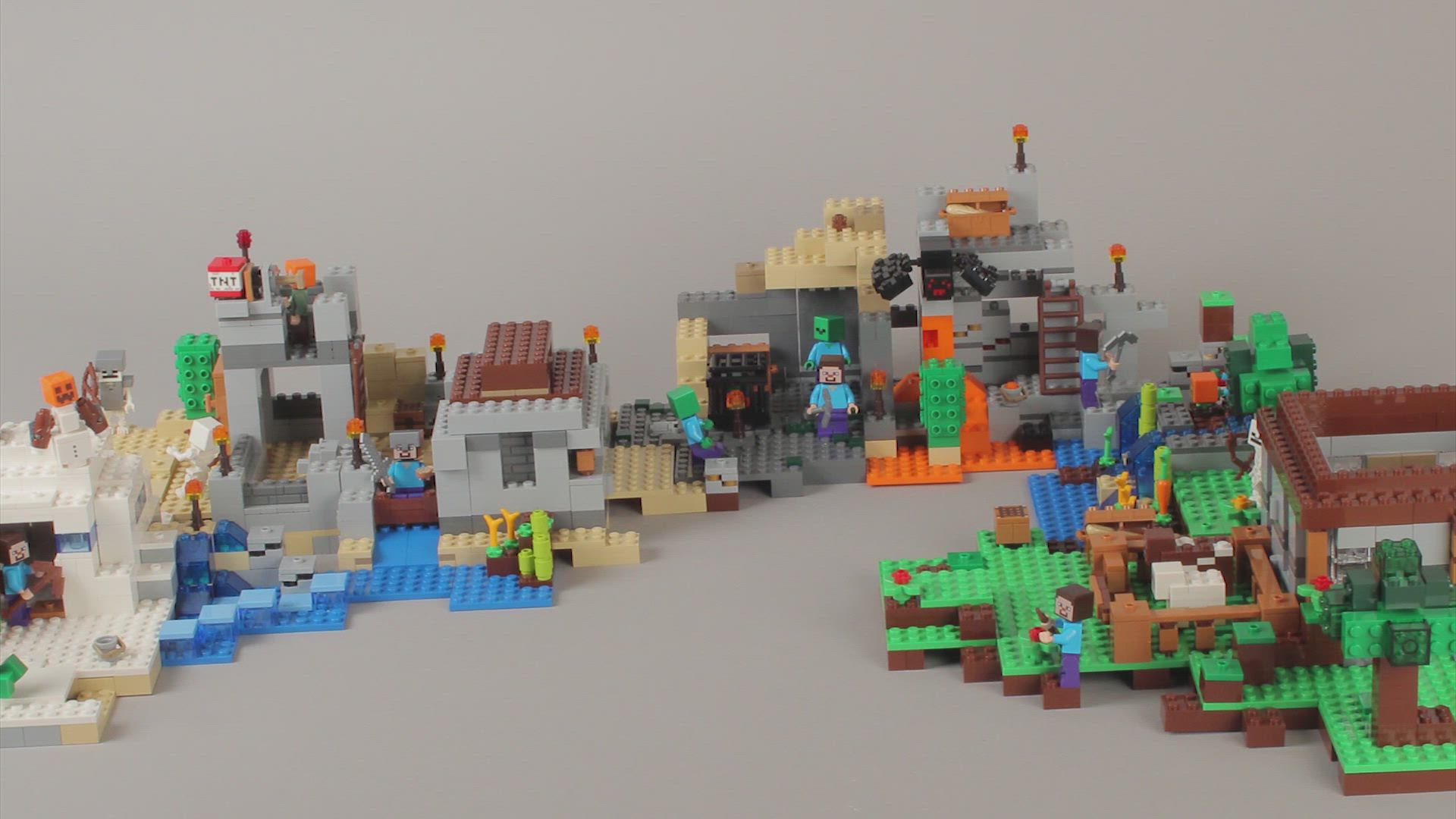 all minecraft lego sets combined